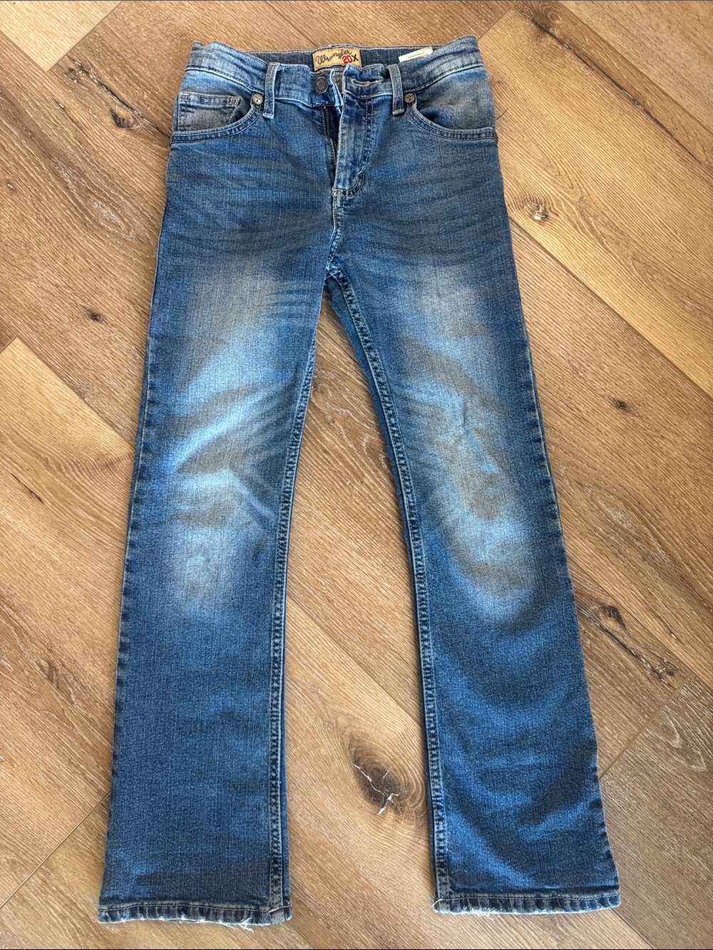 Wrangler Kids Blue Faded Straight Leg Jeans